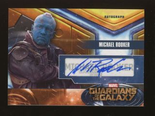 2014 Ud Marvel Guardians Of The Galaxy Michael Rooker As Yondu Auto