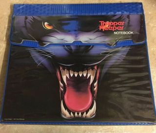 Vintage Mead Trapper Keeper Notebook Rare Hard - To - Find Black Panther 1991 29096