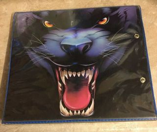 Vintage MEAD TRAPPER KEEPER Notebook Rare Hard - to - Find BLACK PANTHER 1991 29096 2