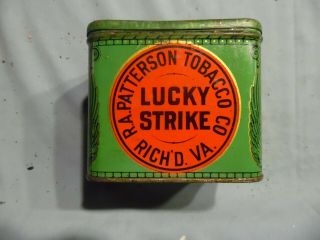 Vintage Lucky Strike Pipe Smoking Tobacco One Pound Tin Rare