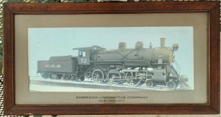1921 American Locomotive Company (alco) Real Photo Gulf Coast Rail Steam Engine