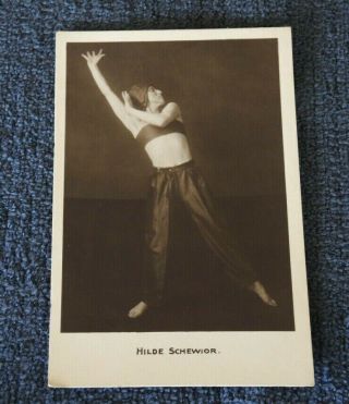 1920s Real Photo Postcard Hilde Schewior German Actress & Dancer 2