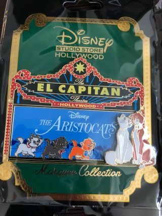 Disney D23 Expo 2019 Dssh Dsf El Capitan The Aristocats Marie Marquee Pin