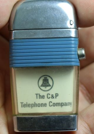Vintage Scripto Lighter The C&p Telephone Company
