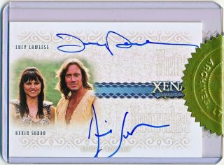 Xena Warrior Princess Dangerous Liaisons Lucy Lawless Kevin Sorbo Dual Autograph