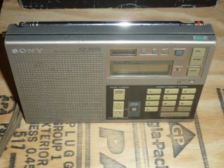 Vintage Sony ICF - 2002 Shortwave AM FM PLL Synthesized Portable Radio Receiver LW 3
