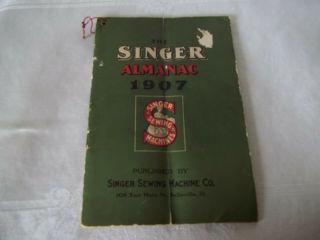 1907 The Singer Almanac 46 Pages