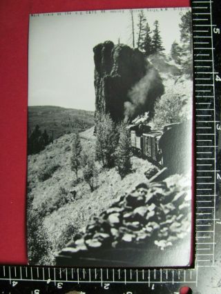 Pc Photo Denver & Rio Grande Western Railroad Locomotive Train Toltec Gorge Nm