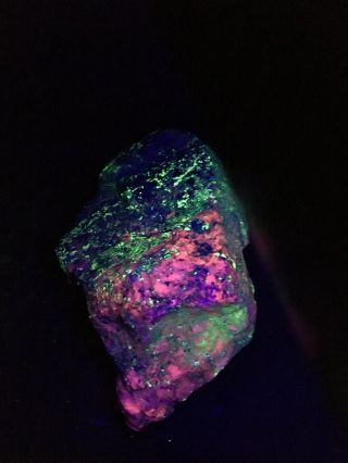 2 Giant Fluorescent Mineral Rocks Sterling Hill Mine NJ 15.  5 Lbs 1950s 6