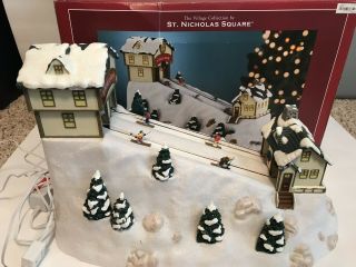 St.  Nicholas Square Village " Ski Hill " Animated Accessory