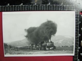 Rppc Photo Denver Rio Grande Western Railroad Locomotive 488 West Of Arboles Co