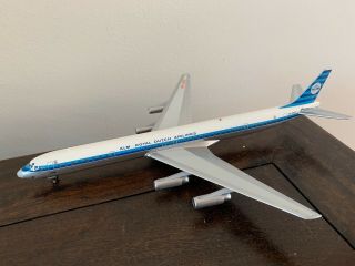 Klm Royal Dutch Airlines Airplane Model Dc - 8 - 63 Inflight 1:200