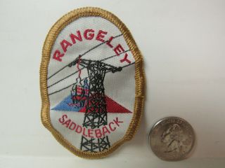 Vtg.  Saddleback Mountain Rangeley Maine Embroidered Cloth Souvenir Patch