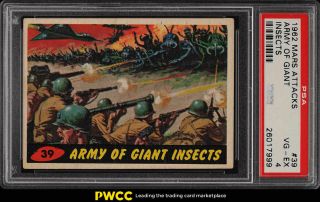 1962 Topps Mars Attacks Army Of Giant Insects 39 Psa 4 Vgex (pwcc)