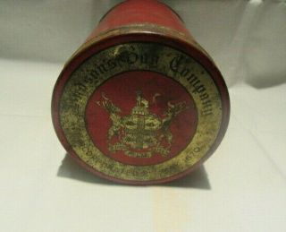 Rare Hudson Bay Co,  Inc 1670 Tobacco Tin Imperial Mixture Partial Tax Stamp Full
