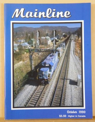 Mainline Modeler 1990 October Wp Stock Cars Durham & Southern Painting Guide Coi