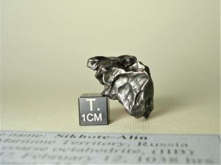 meteorite Sikhote - Alin,  Russia,  complete regmaglypted individual 16,  1 g 2