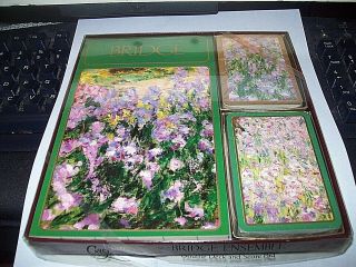 Caspari Bridge Gift Set,  Never Opened,  Claude Monet Flowers Design