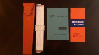 Vintage Keuffel & Esser Slide Rule And Book