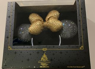 Shanghai Disneyland Grand Opening Minnie Mouse Ear Headband Swarovski Crystals