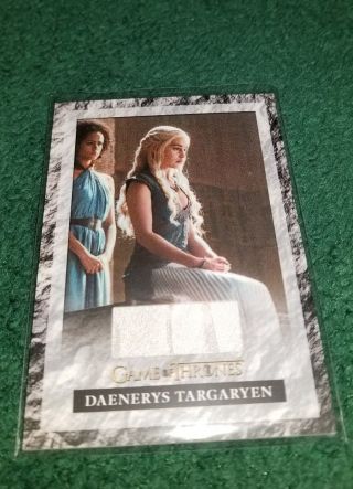 Game Of Thrones Season 6 S6r1 Daenerys Targaryen Skirt Relic Show Worn Fabric