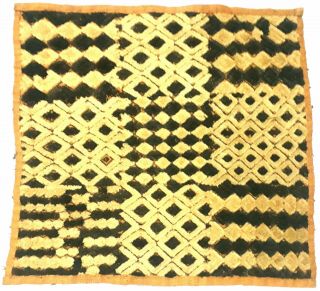 Kuba Cloth Bakuba Shoowa Raffia Fibers Handwoven Textile Congo,  3 Colors
