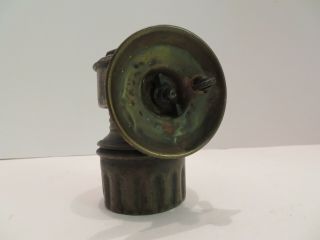 Rare Brass Shanklin Acetylene Carbide Coal Mining Cave Miner Lamp Pat 1914 - 1916