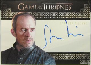 Rittenhouse Game Of Thrones Inflexions Autograph Stephen Dillane (valyrian)