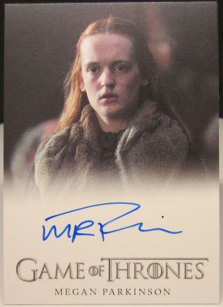 Rittenhouse Game Of Thrones Inflexions Autograph Megan Parkinson Lady Karstark A