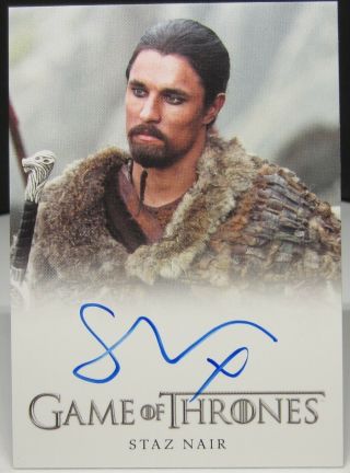 Rittenhouse Game Of Thrones Inflexions Autograph Staz Nair As Qhono