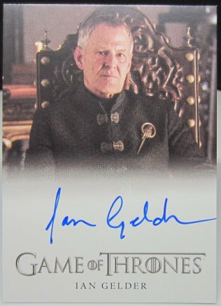 Rittenhouse Game Of Thrones Inflexions Autograph Ian Gelder Kevan Lannister