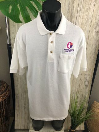 Hawaiian Airlines Men’s Lrg Golf/polo Shirt