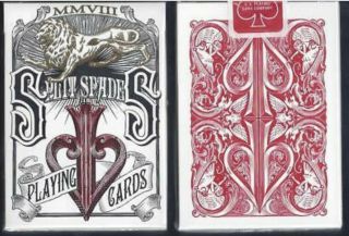 David Blaine Split Spades Red 1st Edition Playing Cards Deck