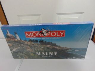 Monopoly Maine Edition Factory Complete 1999 Board Game