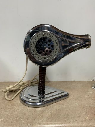 Vintage Handy Hannah Hair Dryer With Stand And Box