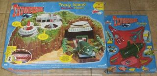 Classic Thunderbirds Tracy Island & 6 Vehicle Soundtech Set 1999 Boxed