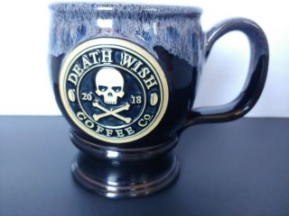 Death Wish Coffee Mug 2018 Deneen Pottery Handthrown Fueled By Death Flawless
