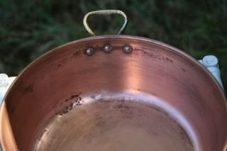 French Vintage Copper Jam Confiture Preserve Pan 1.  7kg/3.  7lbs D38/15inch 4