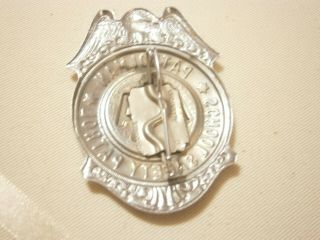 Vintage AAA School Safety Patrol Patrolman Metal Badge Grammes Allentown Pin 2
