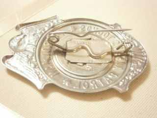 Vintage AAA School Safety Patrol Patrolman Metal Badge Grammes Allentown Pin 3