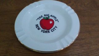 Vintage " The Big Apple " York City Ashtray