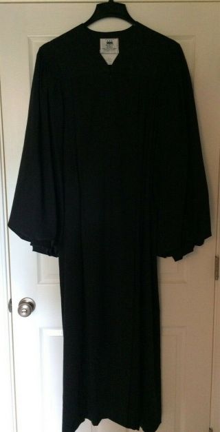 Black Pulpit Or Judicial Robe S - 6 Geneva By Murphy / Large 5 