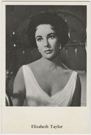 Elizabeth Taylor Circa 1960 Vintage German Trading Card - Film Star E2