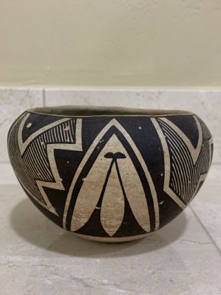 Fine Acoma Pottery Bowl By Sarah Garcia - Fine Line