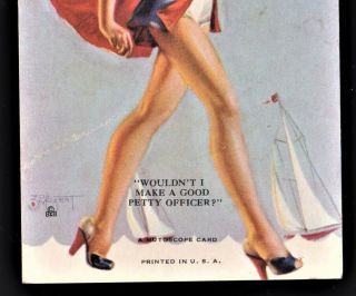 2 Vintage ZOE MOZERT 1940s Pin - Up Girl MUTOSCOPE Cards Near B & B Inc WWII 3
