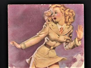 2 Vintage ZOE MOZERT 1940s Pin - Up Girl MUTOSCOPE Cards Near B & B Inc WWII 4