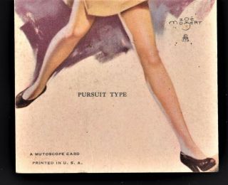 2 Vintage ZOE MOZERT 1940s Pin - Up Girl MUTOSCOPE Cards Near B & B Inc WWII 5