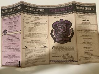 Disneyland Haunted Mansion 50th Event Logo Pin LE 999,  Tote Bag & Map 4