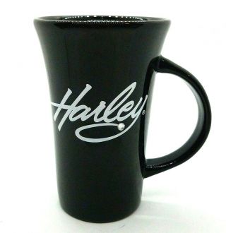 Harley Davidson Womans Black Coffee Mug With Rhinestone Bling 2011 Unique