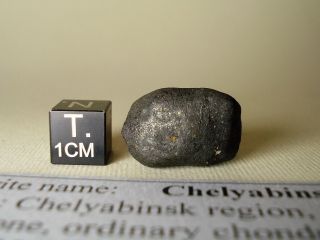 meteorite Chelyabinsk,  chondrite LL5,  complete stone 7,  5 g,  recent fall,  Russia 5